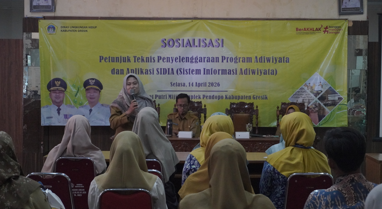 kegiatan Sosialisasi Petunjuk Teknis (Juknis) Penyelenggaraan Program Adiwiyata sekaligus penggunaan Sistem SIDIA (Sistem Informasi Adiwiyata)